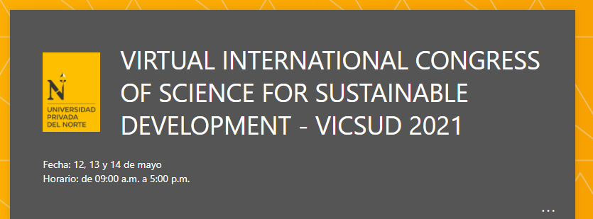 Congreso Internacional de Ciencias para el Desarrollo Sostenible – El ...